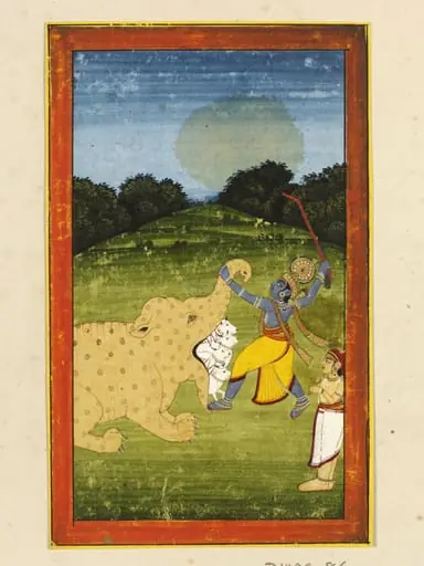 Krishna and Aghasura, by Unknown