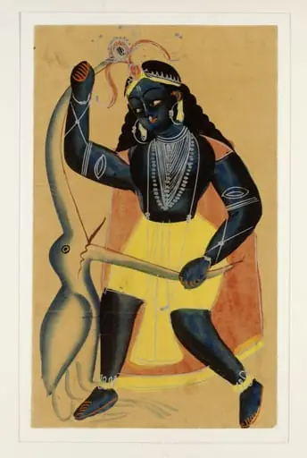 Krishna and Bakasura, by Unknown