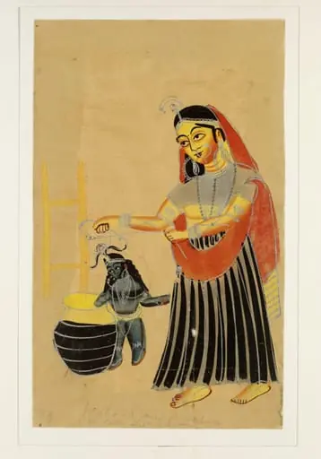 Krishna and Jasoda, by Unknown