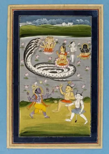 Krishna and Kaliya, by Unknown
