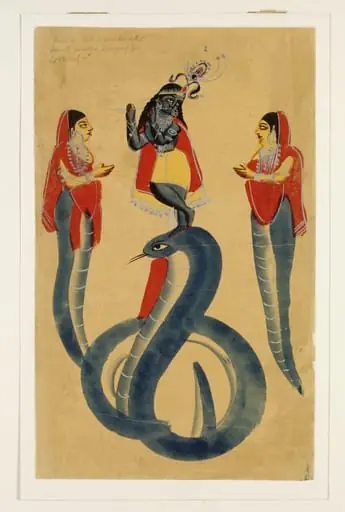 Krishna and Kaliya, by Unknown