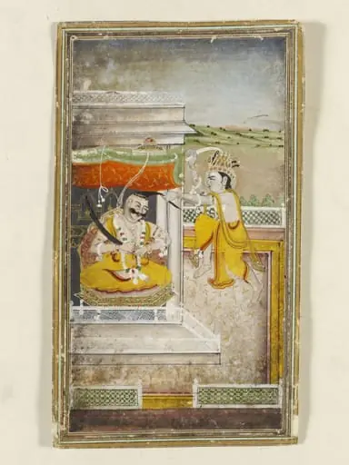 Krishna and Kansa, by Unknown