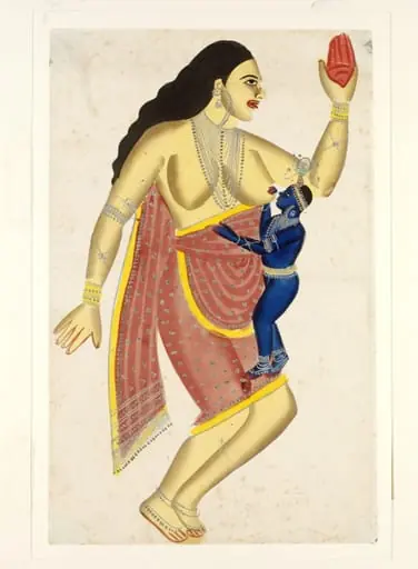 Krishna and Putana, by Unknown