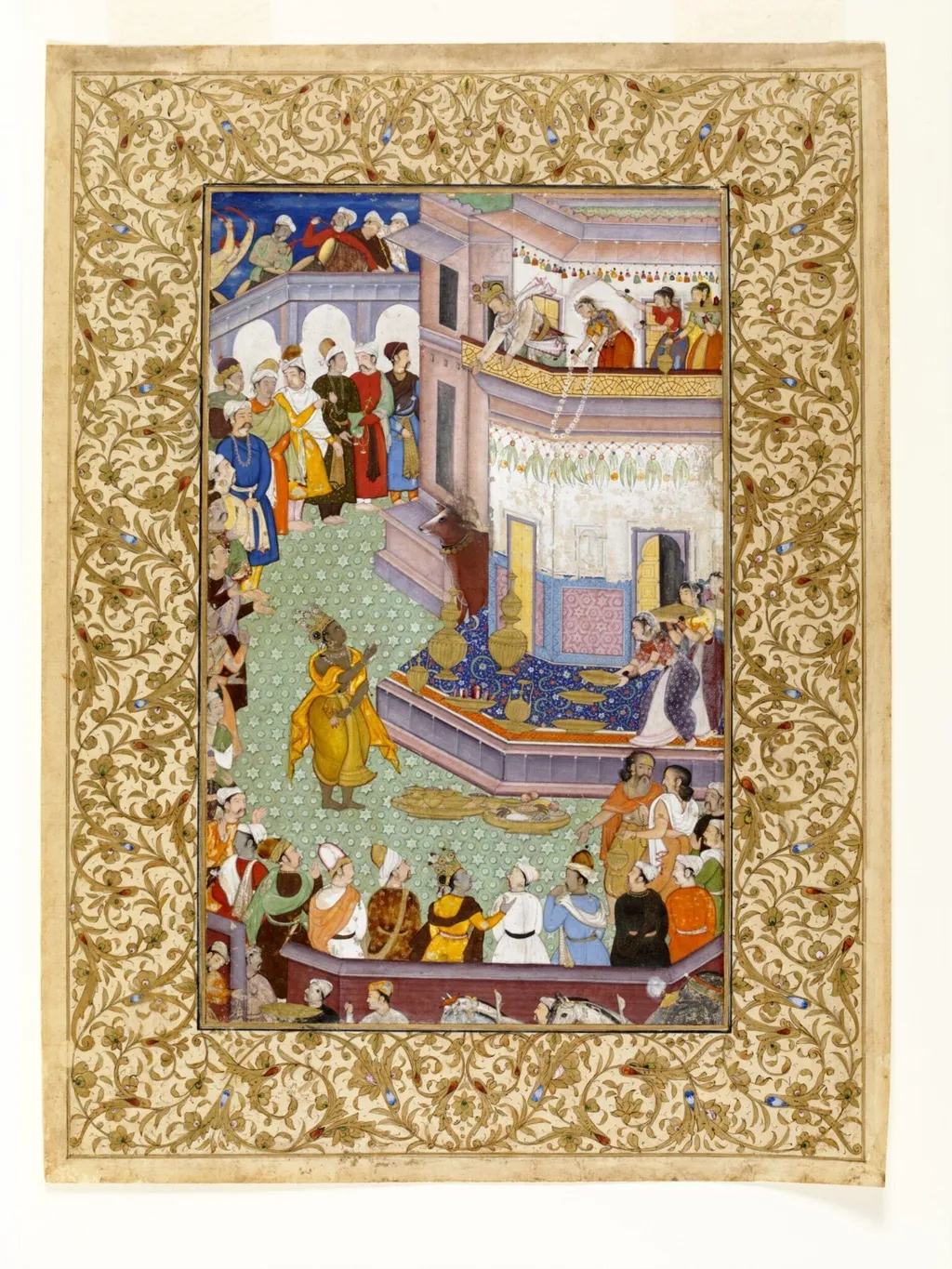 Krishna and Raja Bhishmaka, by Unknown, paint, 1590