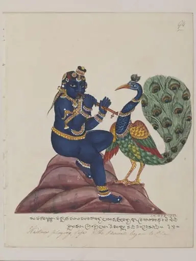 Krishna as a child, by Unknown