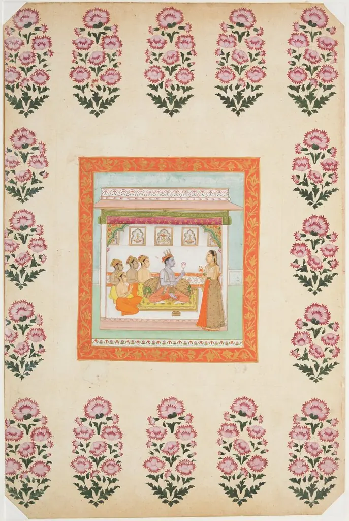 Krishna Awaiting Radha in a Palace, by Unknown