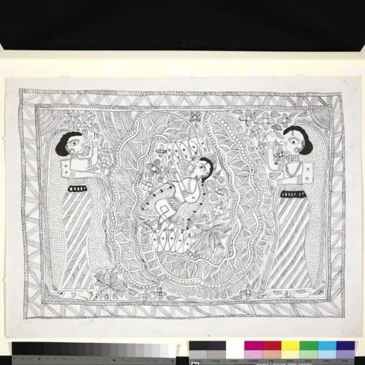 Krishna on Kaliya, by Unknown
