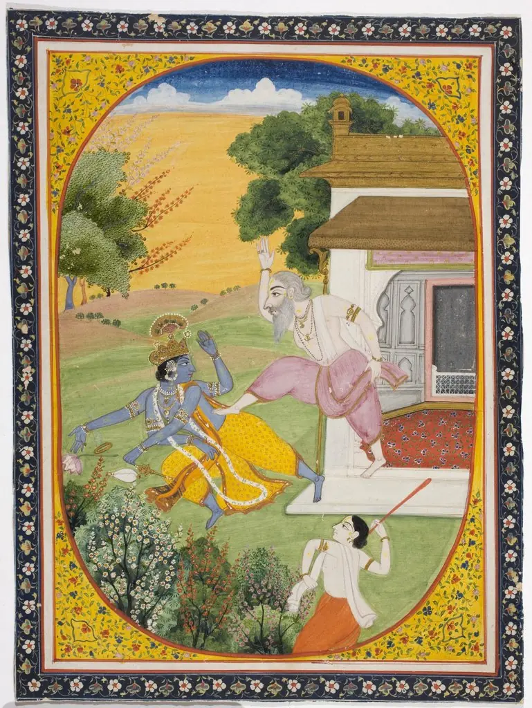 Krishna Rebuked by a Priest, by Unknown