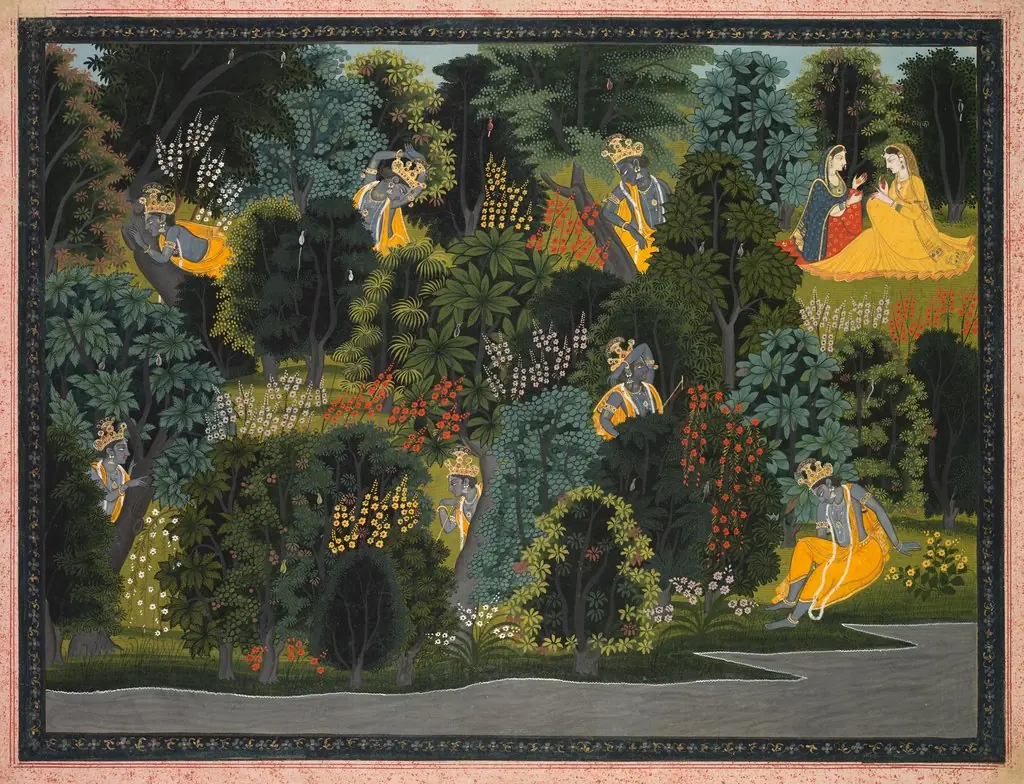 Krishna's Longing for Radha, from the Gita Govinda of Jayadeva, by Unknown