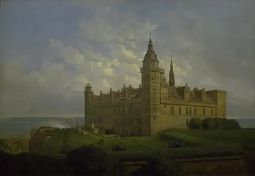 Kronborg set fra nordbastionen, by Unknown