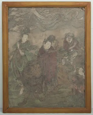 Kuan Yin and Attendants, by Unknown