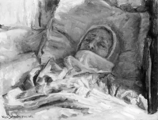 Kunstnerens døde moder, by Unknown