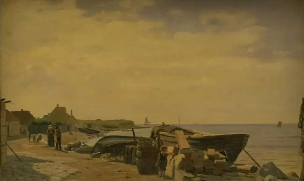 Kystparti ved Korsør, by Unknown, 1850