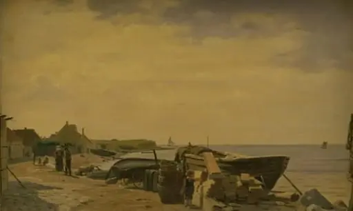 Kystparti ved Korsør, by Unknown