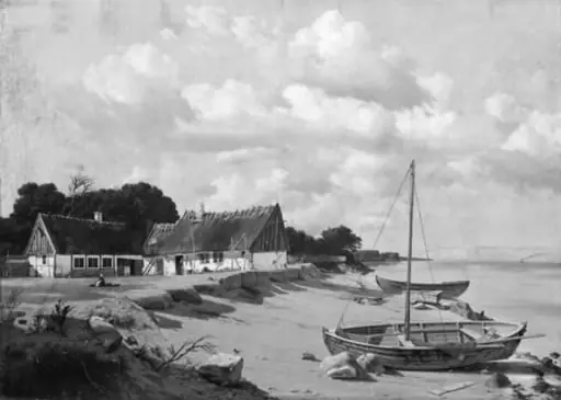 Kystparti ved Tårbæk. Eftermiddag, by Unknown