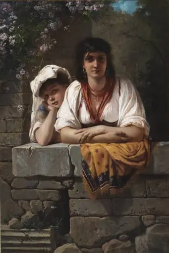 L'Aspetta. She is waiting for him, by Unknown