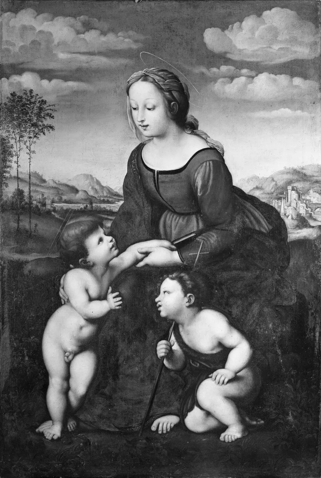 La Belle Jardinière, by Unknown, oil, 1650