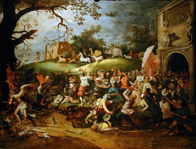 La lucha contra la muerte, by Unknown