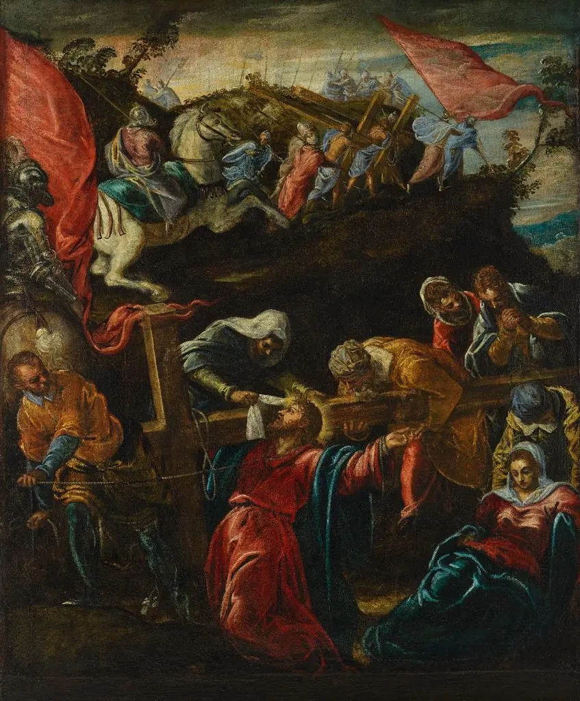 La salita al Calvario, by Unknown