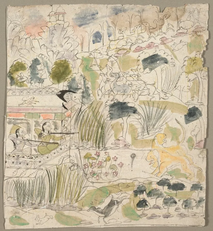 Ladies Shooting from a Pavilion, by Unknown, 1830
