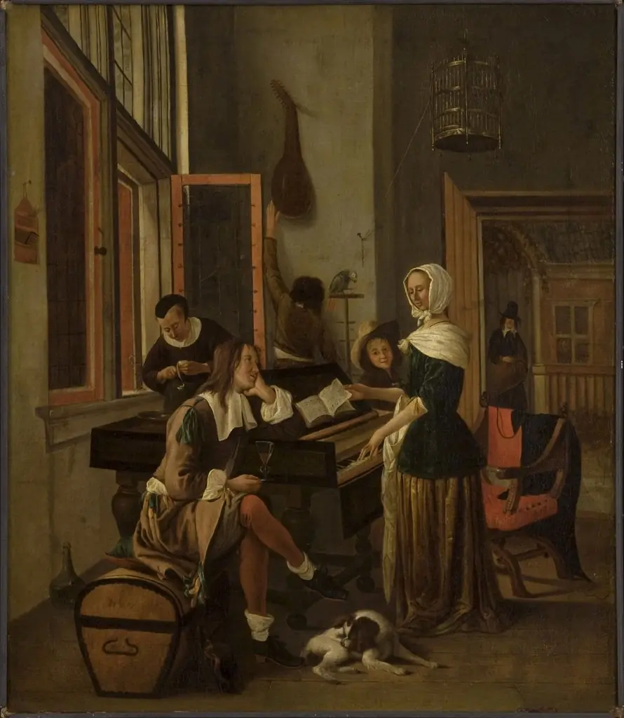 Lady at a Clavichord, by Unknown