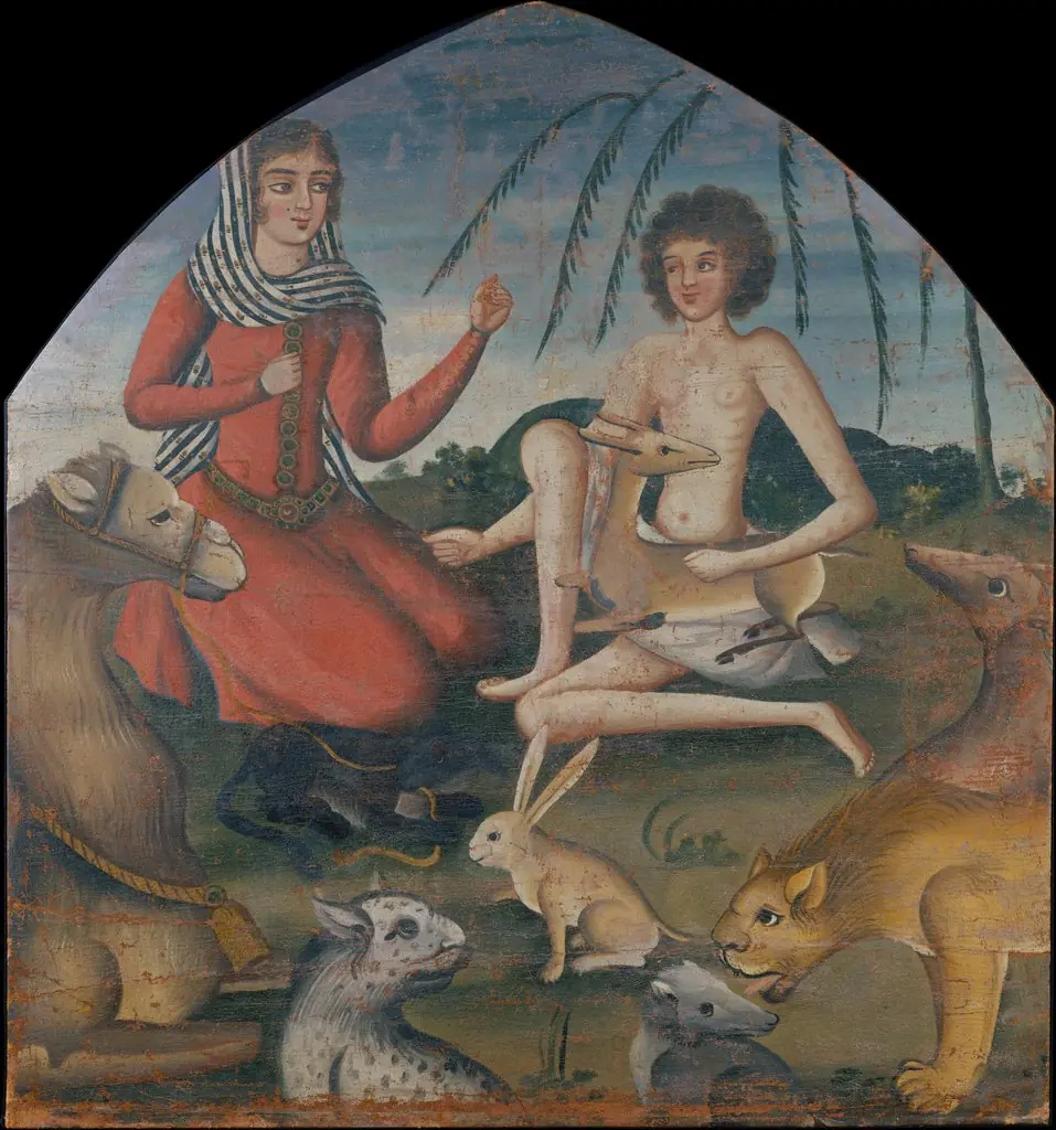 Laila and Majnun, by Unknown