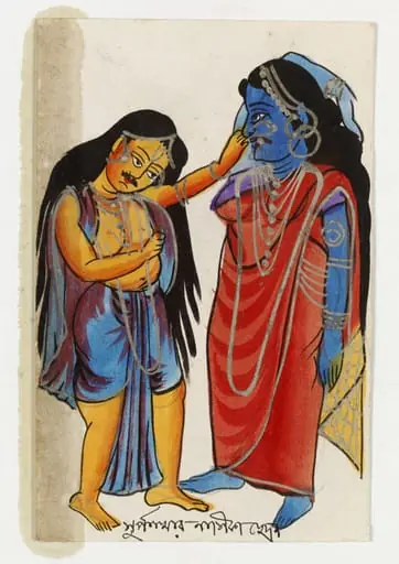 Lakshmana and Surpanakha, by Unknown