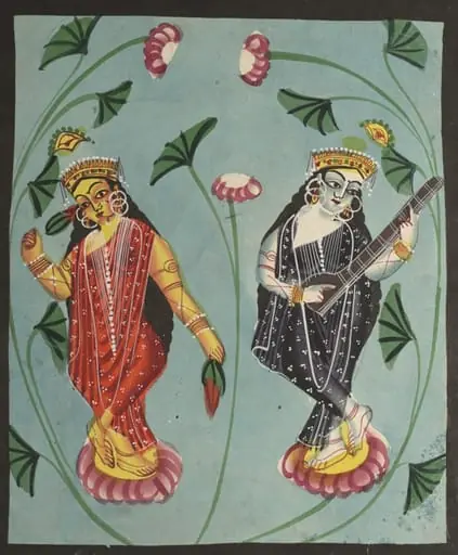 Lakshmi and Sarasvati, by Unknown