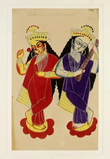 Lakshmi and Saraswati, by Unknown