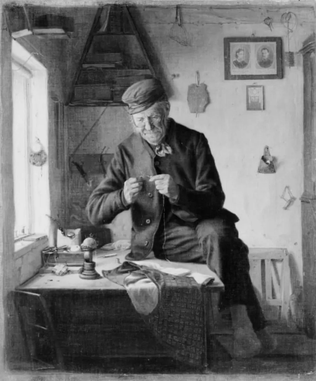 Landsbyskrædderen, by Unknown, 1865