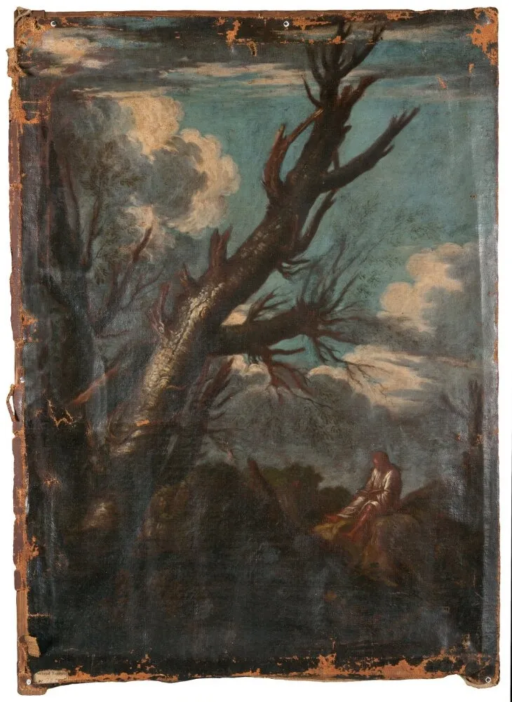 Landscape, by Unknown, oil, 1649