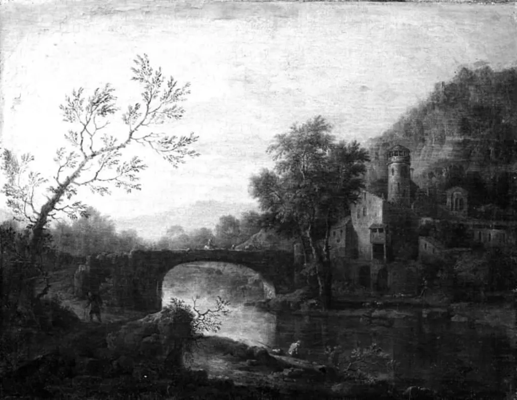 Landscape, by Unknown, unspecified, 1750