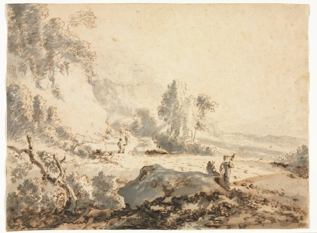 Landscape, by Unknown, 1704