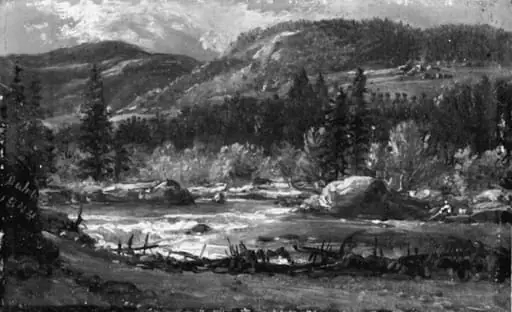 Landscape at Bruflat in Valdres, Norway, by Unknown