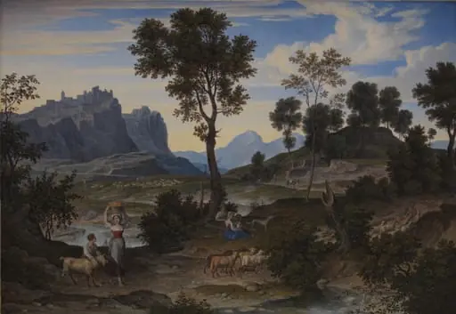 Landscape from Civitella near Olevano, by Unknown