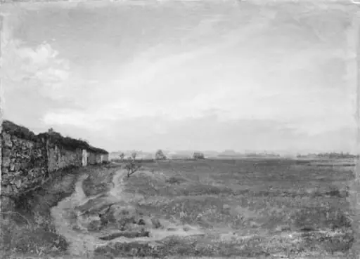 Landscape (in the Barbizon district?), by Unknown