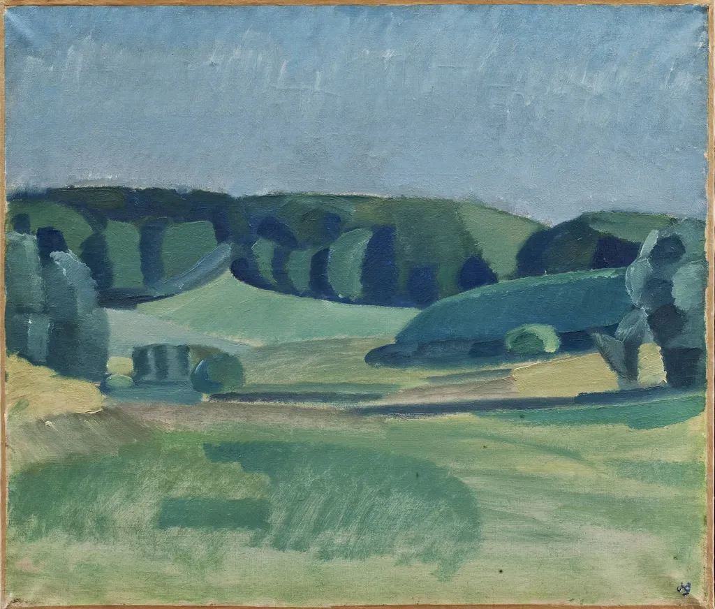 Landscape near Bistrup, by Unknown, unspecified, 1918