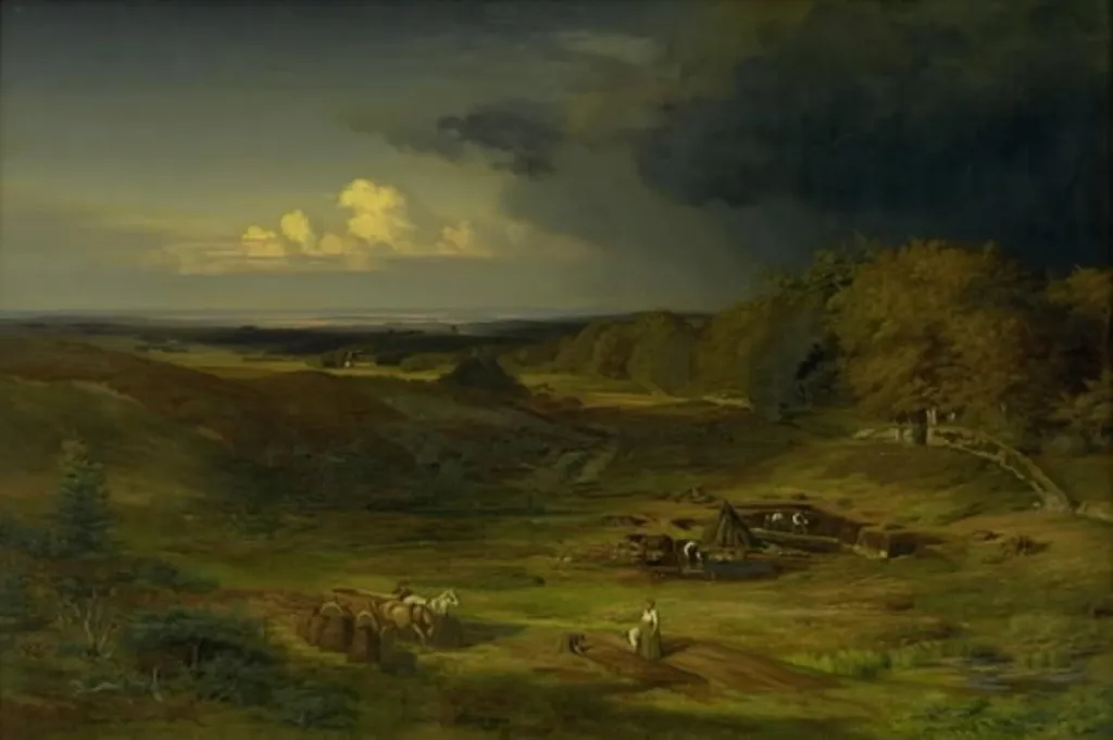 Landscape near Frederiksborg Castle, by Unknown, unspecified, 1848