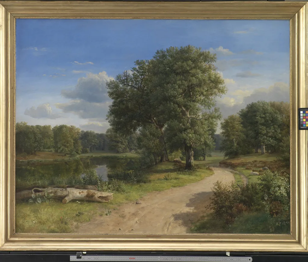 Landscape near Hammermøllen, North Zealand, by Unknown, unspecified, 1843
