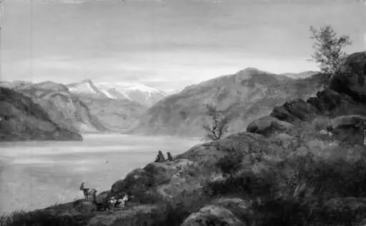 Landscape Study. Kroken at Sogn, Norway, by Unknown