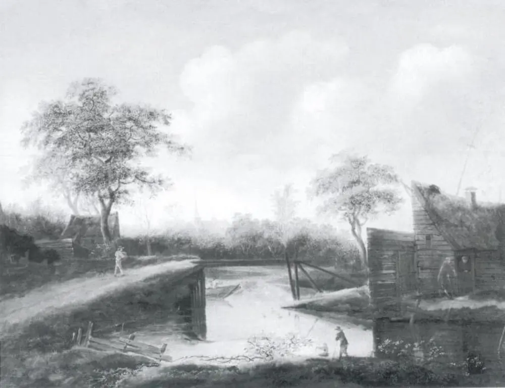 Landscape with a Pond, by Unknown
