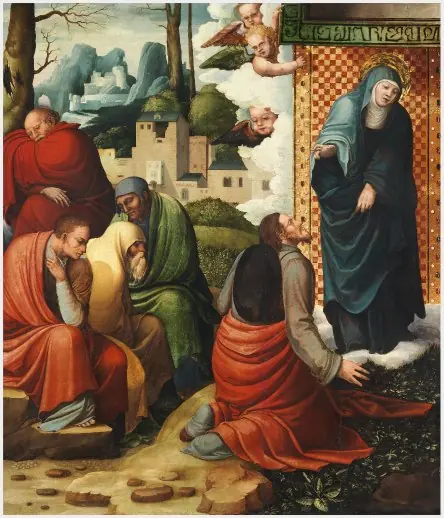 Landscape with Canopy and a Legionary; the Apparition of the Virgin to Saint James the Greater (on verso), by Unknown