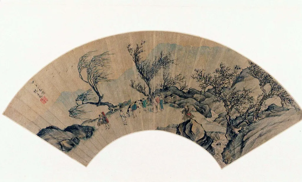 Landscape with Figures, by Unknown, unspecified, 1614