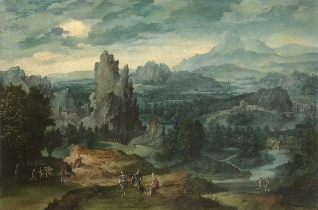 Landscape with Procne and Philomela, by Unknown