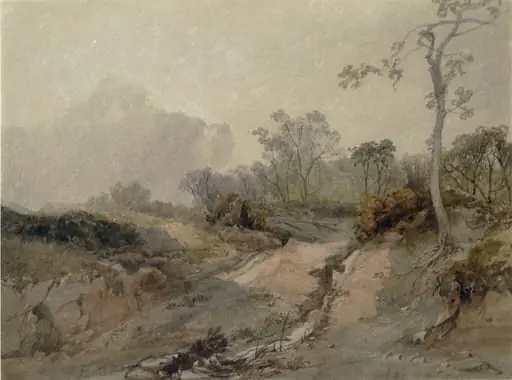 Landscape with Rutted Track, by Unknown