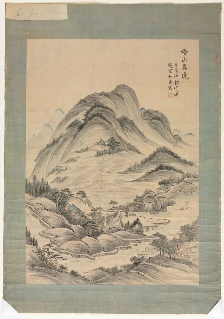 Landscape with Streams and Mountains, by Unknown