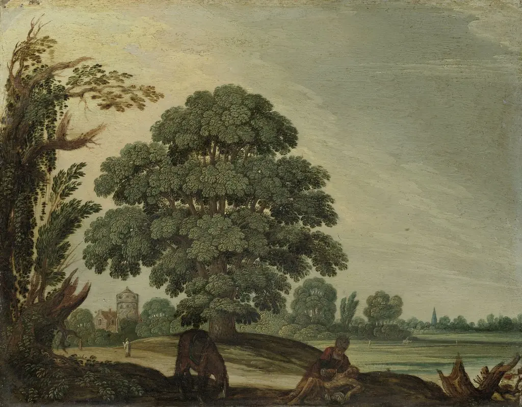 Landscape with the Good Samaritan, by Unknown