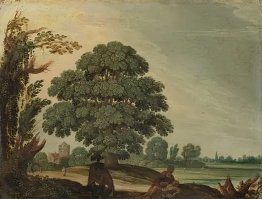 Landscape with the Good Samaritan, by Unknown