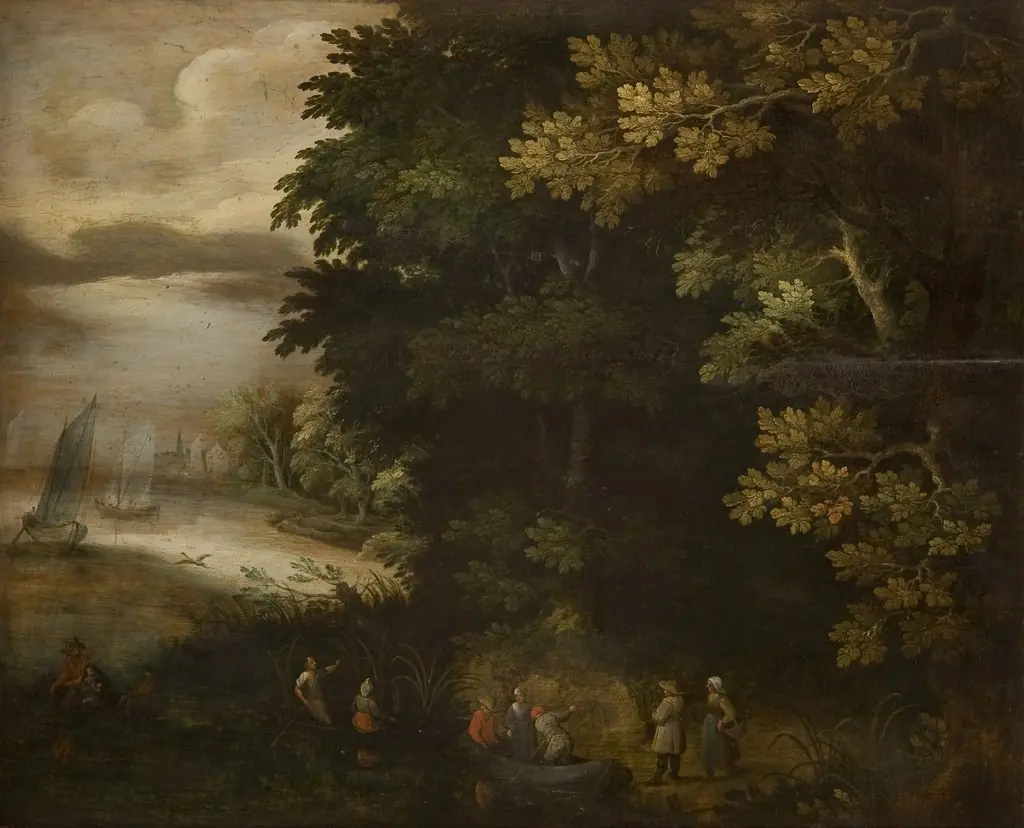 Landscape with the Scene of the Flight to Egypt, by Unknown, 1650