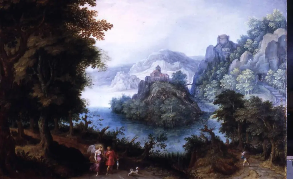 Landscape with Tobias and the Angel, by Unknown